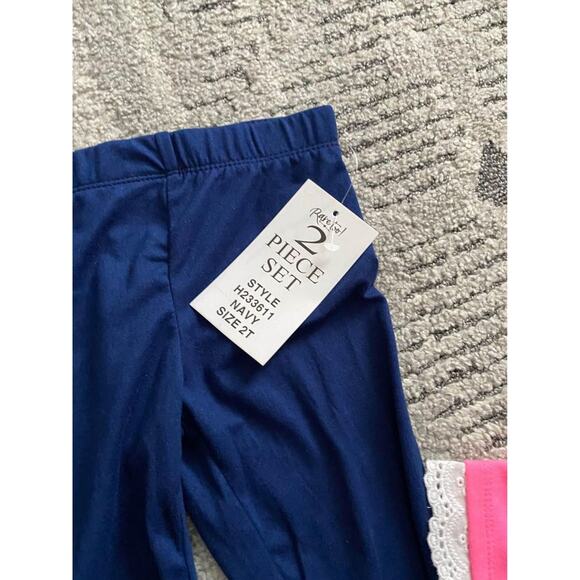 Little Girls Unicorn Legging Set(2T) NEW - Picture 3 of 4